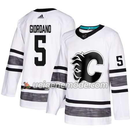 Herren Eishockey Calgary Flames Trikot Mark Giordano 5 2019 All-Star Adidas Weiß Authentic